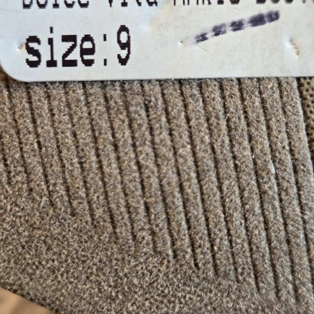 Dolce Vita Tan Suede Ankle Boots Western Style Size 9 New - Picture 2 of 13